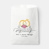 最初の名前の追加の日付へようこ結婚そ フェイバーバッグ (正面)