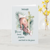 最初の和解の告白イエズスハンド カード (黄色い花)