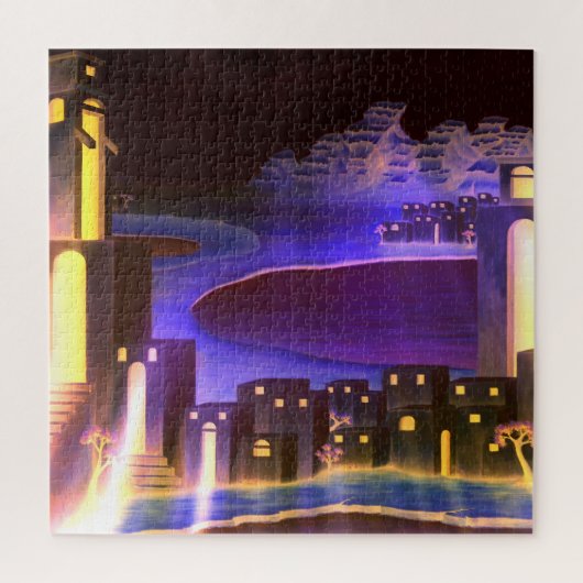 「最初の啓示」 – 不可解な神秘的な芸術 ジグソーパズル (縦)