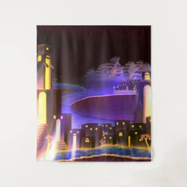 「最初の啓示」 – 不可解な神秘的な芸術 タペストリー