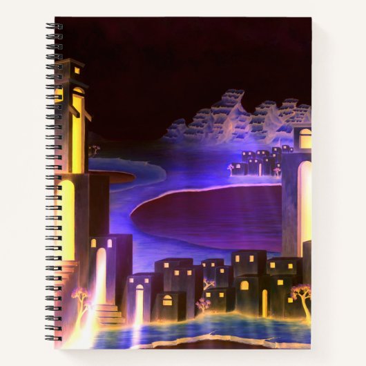 「最初の啓示」 – 不可解な神秘的な芸術 ノートブック (正面)