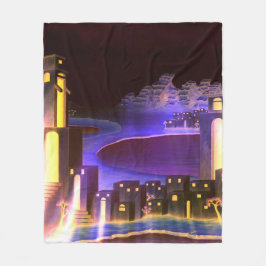 「最初の啓示」 – 不可解な神秘的な芸術 フリースブランケット