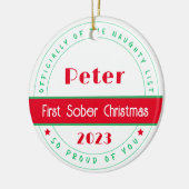 最初の地味なクリスマスミニマル、しらふさ セラミックオーナメント (左)