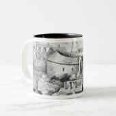 最初の地球の劇場かばら色の劇場 ツートーンマグカップ (正面左)