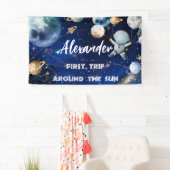 最初の外部空間の背景バナー誕生日へようこそ 横断幕 (インサイチュ)