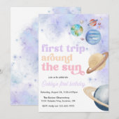 最初の太陽一周記念宇宙招待 招待状 (正面/裏面)