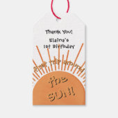 最初の太陽一周記念日　１歳の誕生日 ギフトタグ (正面)