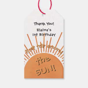 最初の太陽一周記念日　１歳の誕生日 ギフトタグ