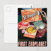 最初の太陽系外惑星を訪ねて ポストカード (正面/裏面)