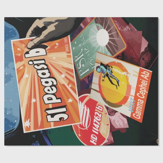 最初の太陽系外惑星を訪ねて ラッピングペーパー (フラット)