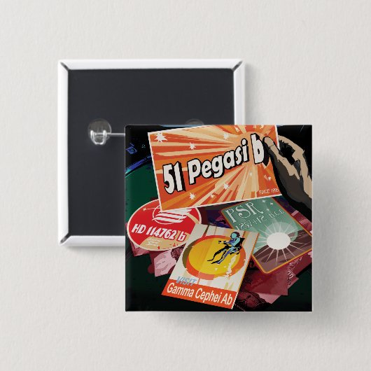 最初の太陽系外惑星を訪ねて 缶バッジ (正面&裏面)