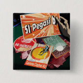 最初の太陽系外惑星を訪ねて 缶バッジ (正面)