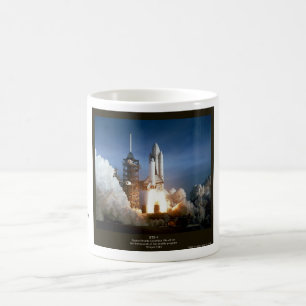 最初の宇宙シャトル打ち上げSTS-1コロンビア コーヒーマグカップ
