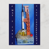最初の宇宙飛行 ポストカード (正面)
