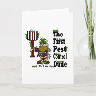 最初の害虫駆除の男St. Urho's Day Card カード