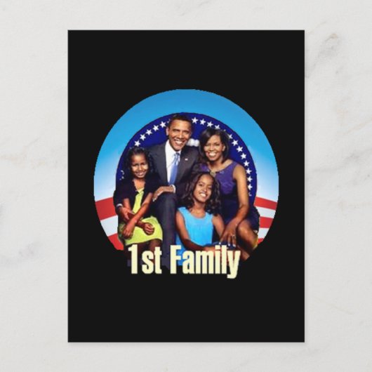 最初の家族はがき ポストカード (正面)