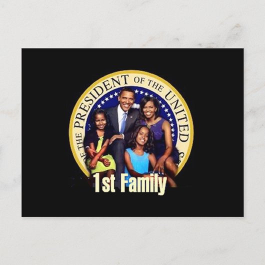 最初の家族はがき ポストカード (正面)