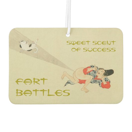 最初の巻古美術の戦日本のい カーエアーフレッシュナー (裏面)