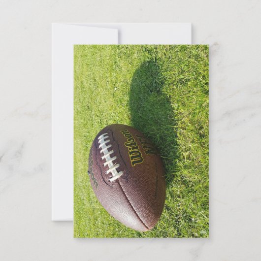 最初の年を下回る | サッカーの最初の誕生日パーティー サンキューカード (裏面)