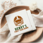 最初の年を下回る | サッカーの最初の誕生日パーティー スタンダードカクテルナプキン