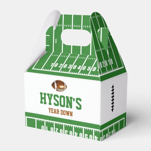 最初の年を下回る | サッカーの最初の誕生日パーティー フェイバーボックス (裏面サイド)