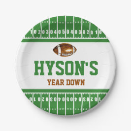 最初の年を下回る | サッカーの最初の誕生日パーティー ペーパープレート