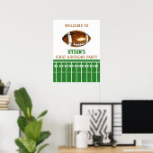 最初の年を下回る | サッカーの最初の誕生日パーティー ポスター (ホームオフィス)