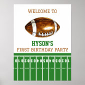 最初の年を下回る | サッカーの最初の誕生日パーティー ポスター (正面)