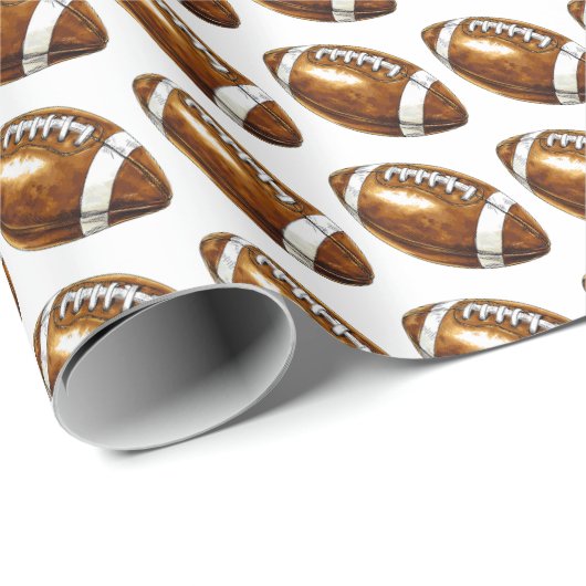 最初の年を下回る | サッカーの最初の誕生日パーティー ラッピングペーパー (ロールコーナー)