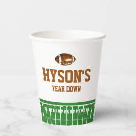 最初の年を下回る | サッカーの最初の誕生日パーティー 紙コップ