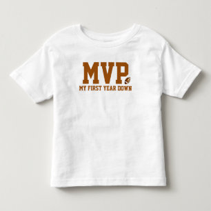 最初の年を下回る サッカーの第1の誕生日ベビー トドラーTシャツ