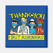 最初の応対者に感謝 マグネット (正面)