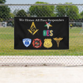 最初の応答者のバナー 横断幕 (インサイチュ)