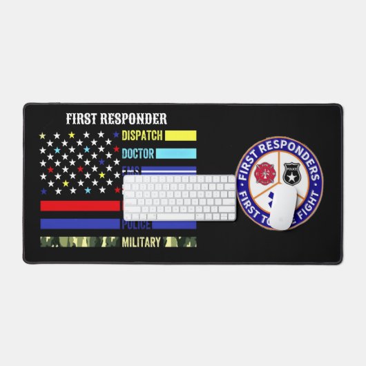 最初の応答者 デスクマット (キーボード&マウス)