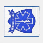 最初の応答者 フリースブランケット (正面(横))