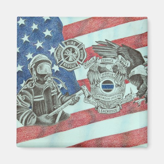 最初の応答者 マグネット (正面)