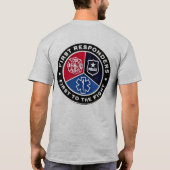 最初の応答者 Tシャツ (裏面)