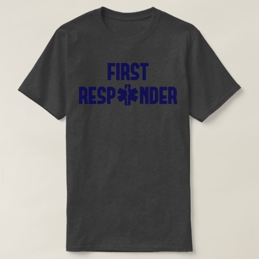 最初の応答者 Tシャツ (デザイン正面)