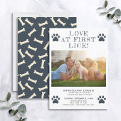 最初の愛Lick新しい子犬の写真の発表 招待状