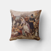 最初の感謝祭1621% pipe% c.1932 クッション (裏面)