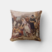 最初の感謝祭1621% pipe% c.1932 クッション (正面)