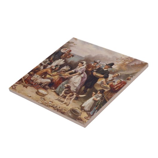 最初の感謝祭1621% pipe% c.1932 タイル (側面)