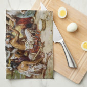 最初の感謝祭 キッチンタオル (四つ折り)