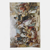 最初の感謝祭 キッチンタオル (縦)