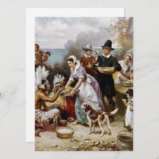 最初の感謝祭 シーズンカード (正面/裏面)