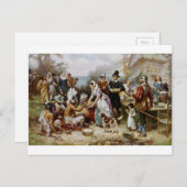 最初の感謝祭 シーズンポストカード (正面/裏面)