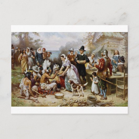 最初の感謝祭 シーズンポストカード (正面)