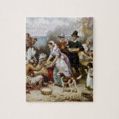 最初の感謝祭 ジグソーパズル (縦)