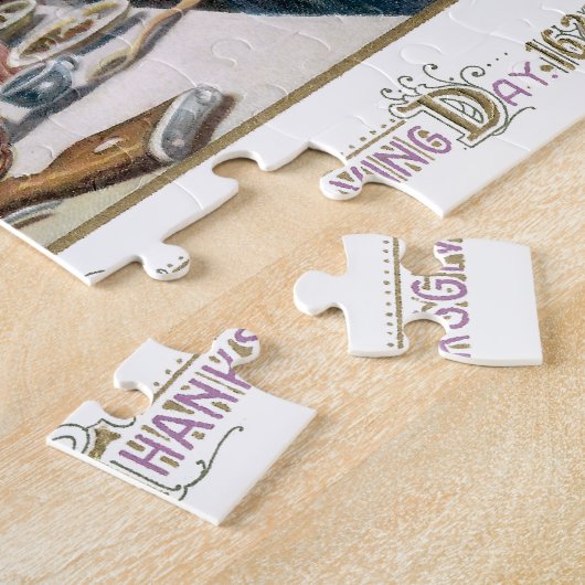 最初の感謝祭 ジグソーパズル (側面)