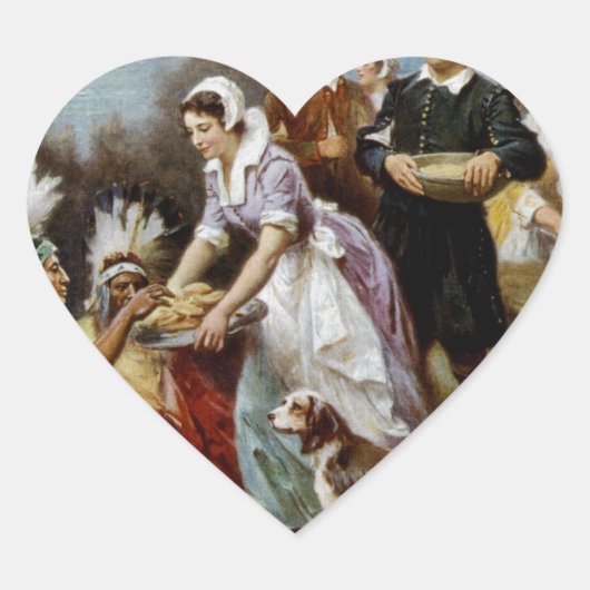 最初の感謝祭 ハートシール (正面)